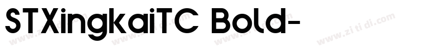 STXingkaiTC Bold字体转换